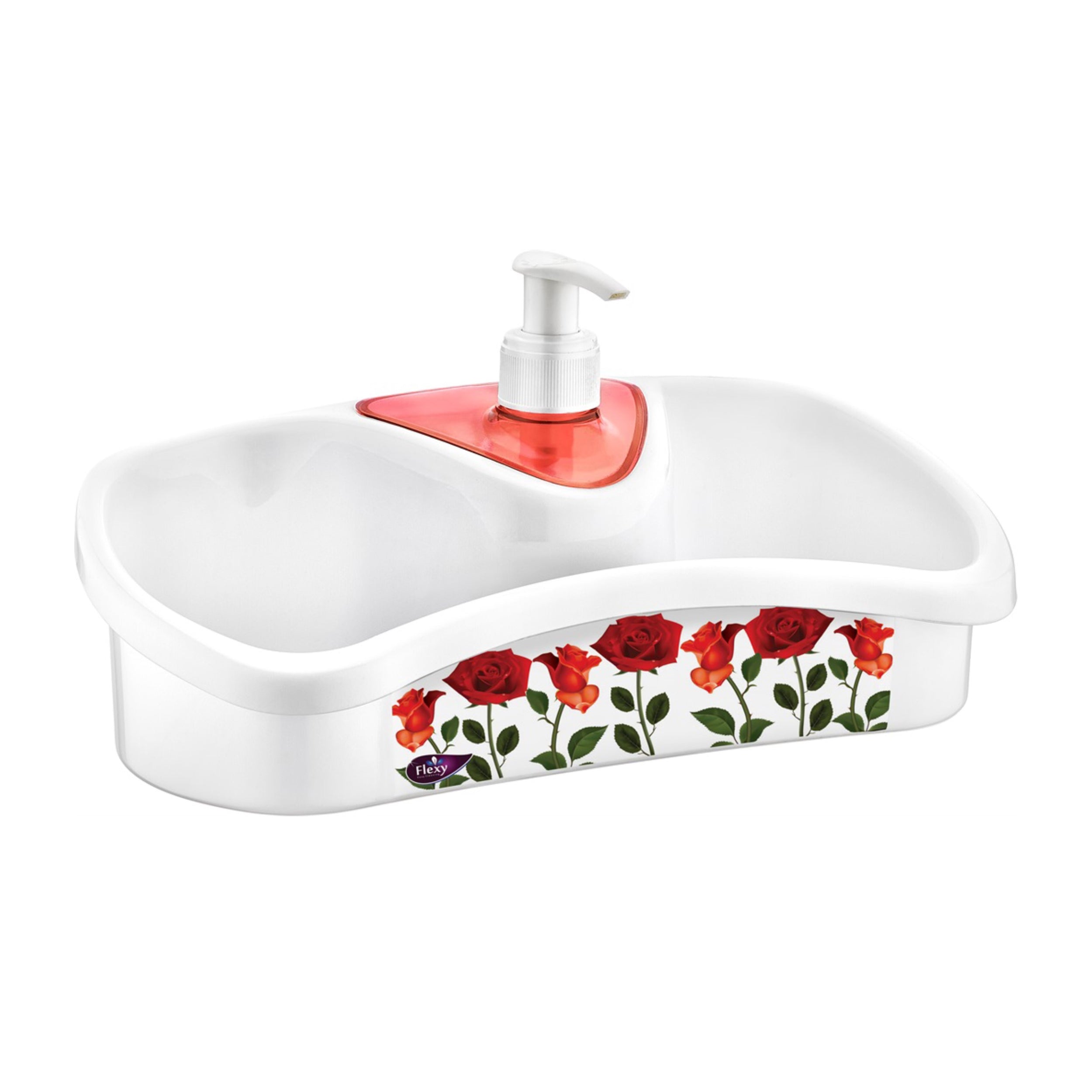 Kitchen Soap Dispenser + Sponge Holder