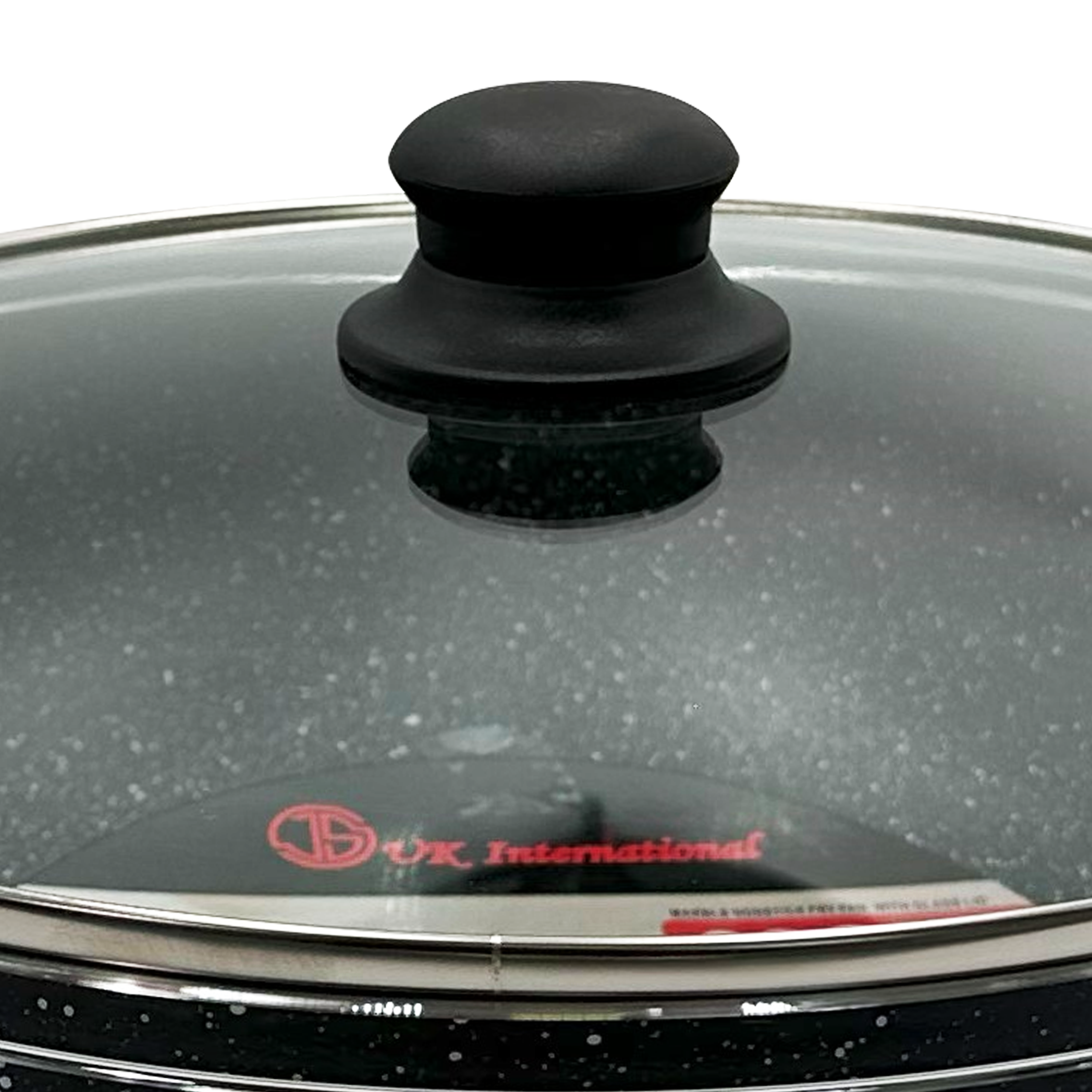 JS Induction Base Two Handle Wok/Kadai With Glass Lid - 24cm
