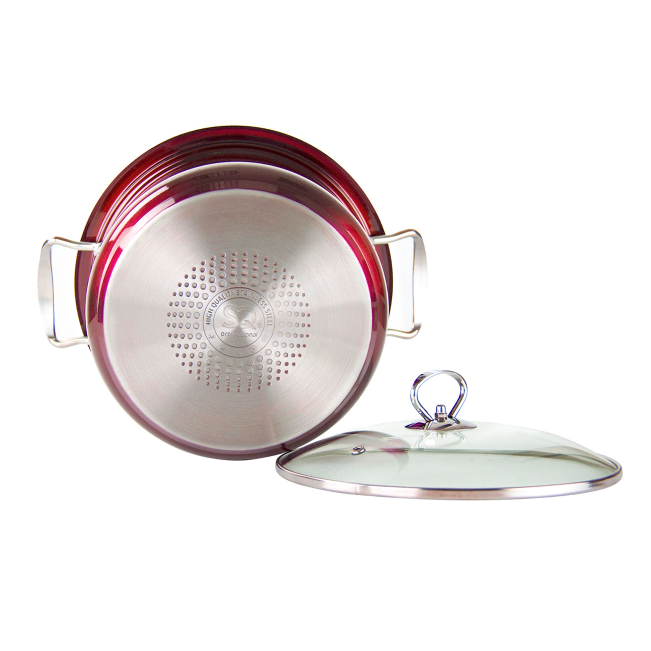 Stainless Steel Stockpot - Induction Base - RUBY - 4Pcs Set