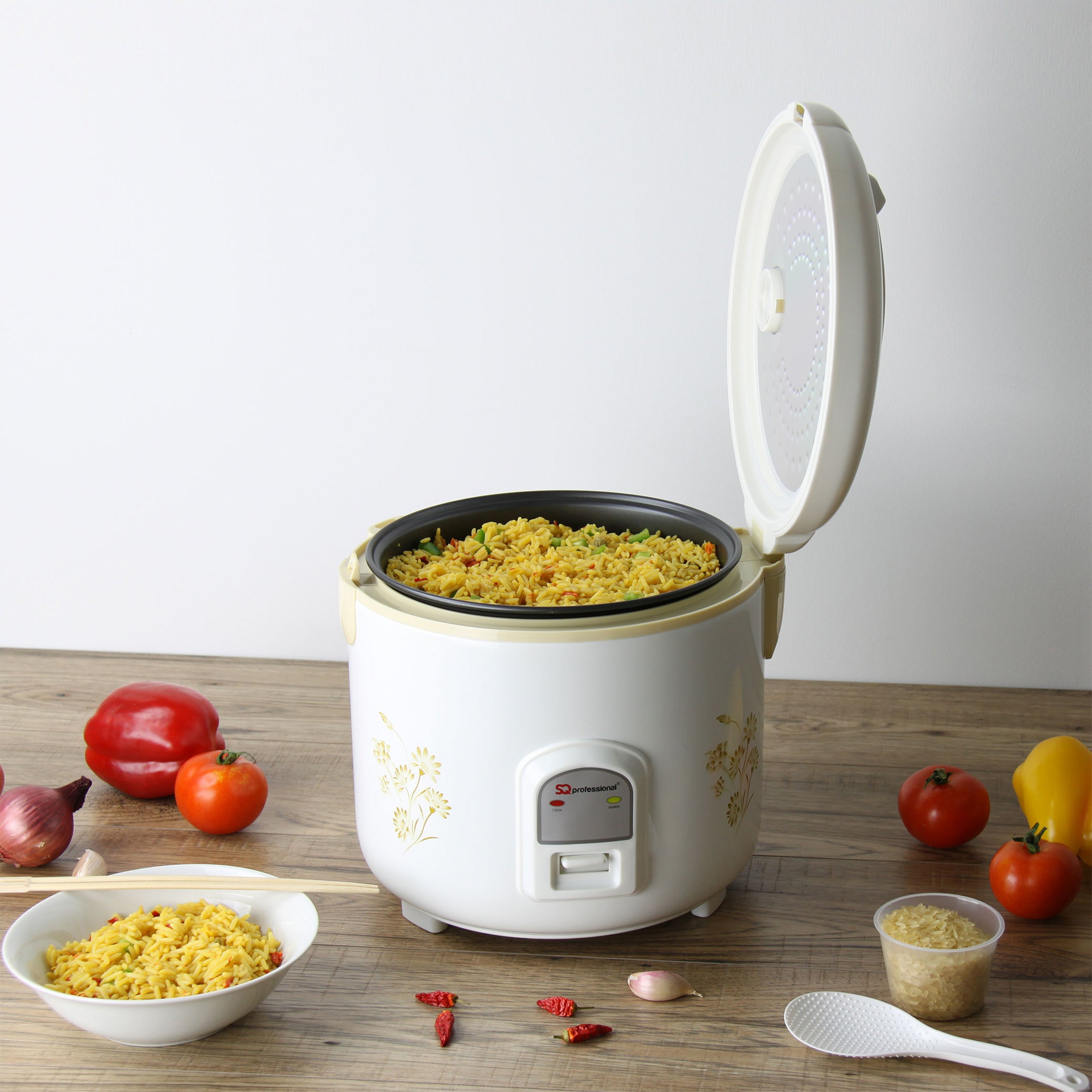 Electric Rice Cooker - DELUXE - White - 2.8 L