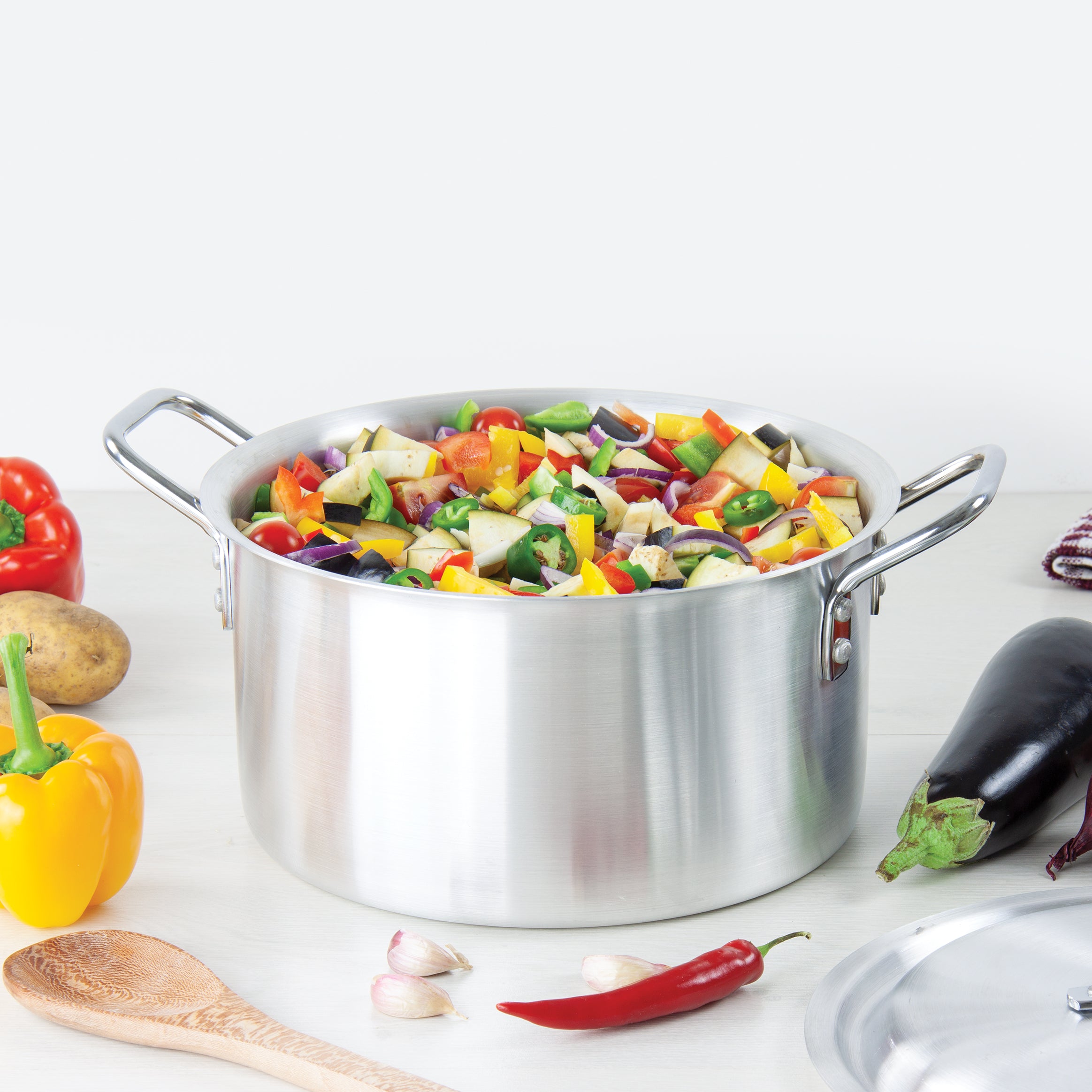 Aluminium Casseroles - TAURUS - 6 Pcs Set