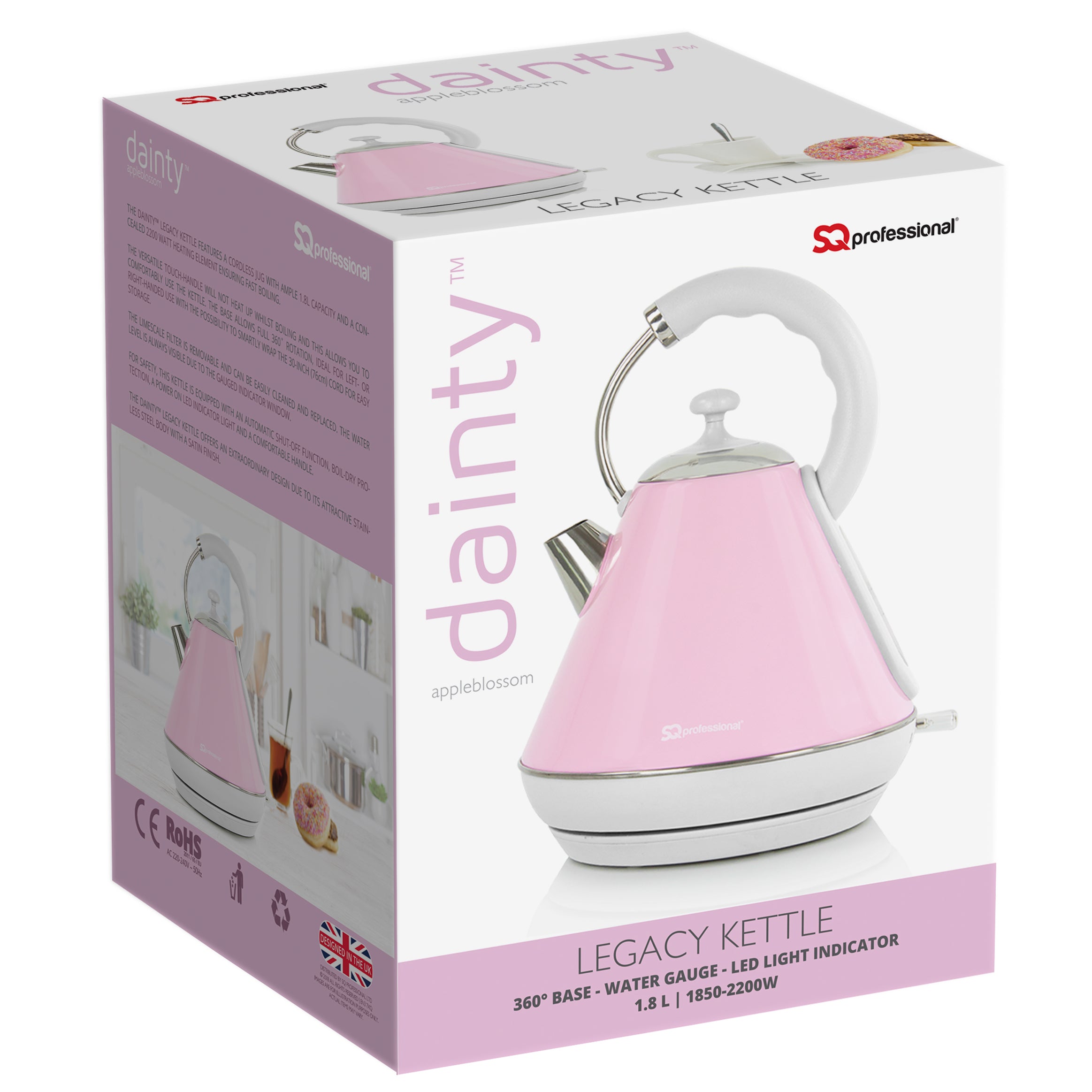 Electric Legacy Kettle - DAINTY - Apple Blossom