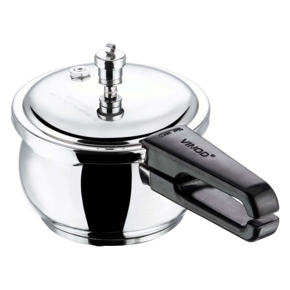 VINOD-Stainless Steel Pressure Cooker -1.5 L- Induction Base - SPLENDID PLUS -1.5 L
